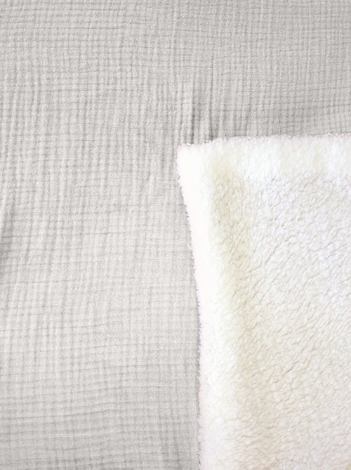 Plaid double gaze de coton et polyester GAZ & SHERPA - Kiabi