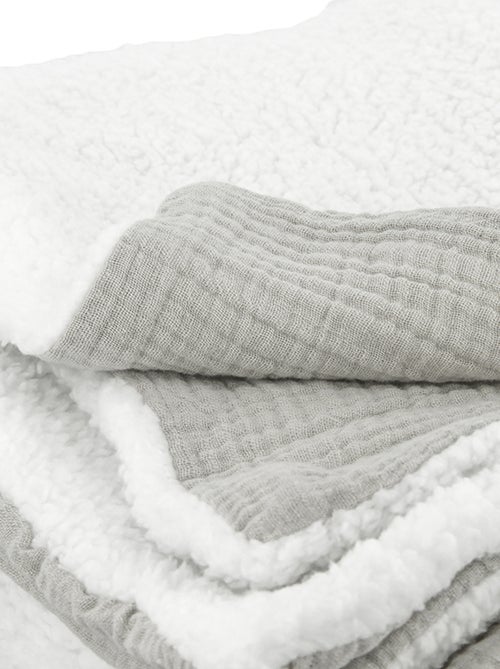Plaid double gaze de coton et polyester GAZ & SHERPA - Kiabi