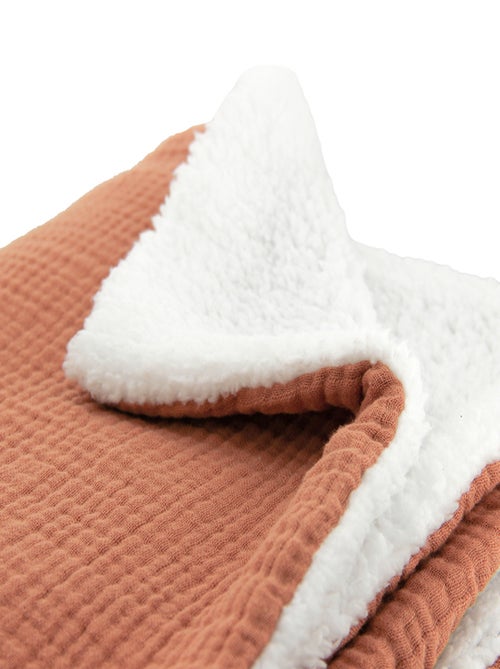 Plaid double gaze de coton et polyester GAZ & SHERPA - Kiabi