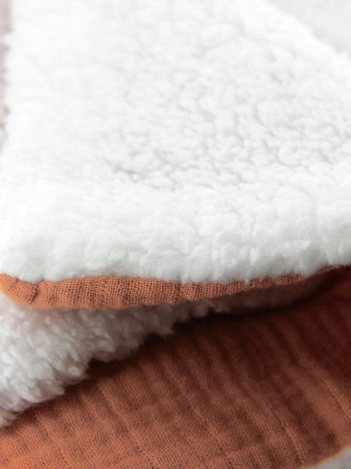 Plaid double gaze de coton et polyester GAZ & SHERPA - Kiabi