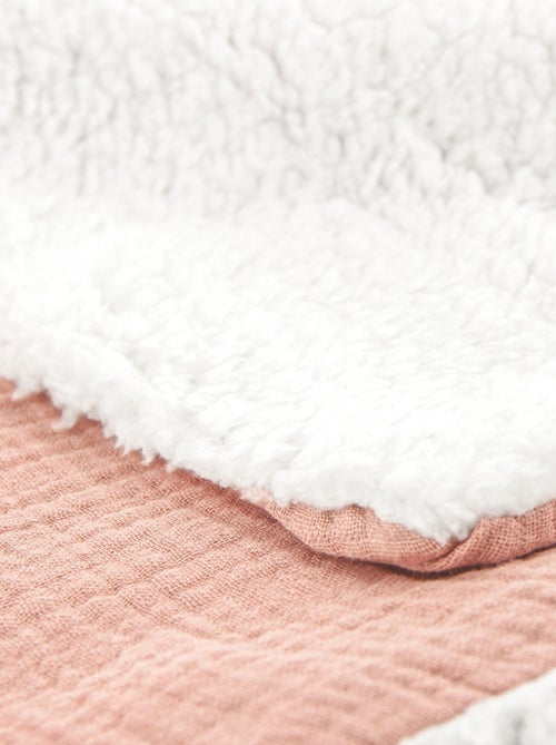 Plaid double gaze de coton et polyester GAZ & SHERPA - Kiabi