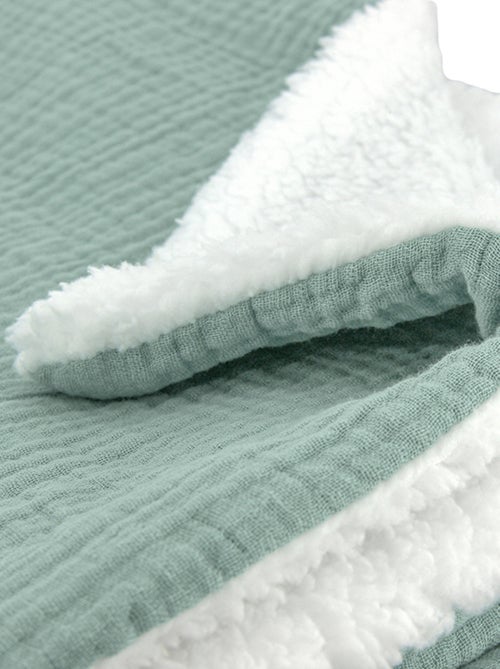 Plaid double gaze de coton et polyester GAZ & SHERPA - Kiabi