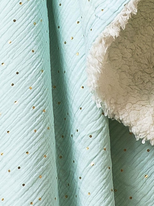Plaid double gaze effet moutonné 'Deko&co' - Kiabi