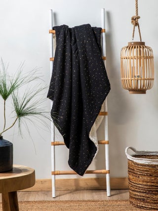 Plaid double gaze effet moutonné 'Deko&co'