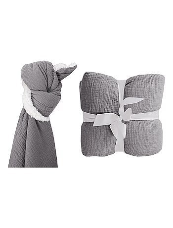 Plaid double gaze sherpa 'Deko&co'