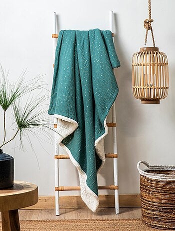 Plaid double gaze sherpa 'Deko&co'