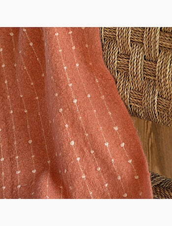 Plaid doux à franges aspect mohair