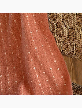 Plaid doux à franges aspect mohair