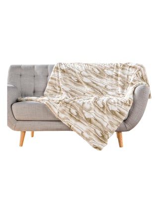 Plaid doux a poil et sherpa Cheyenne