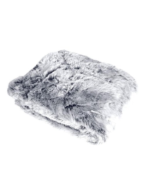 Plaid doux effet peluche doublé polaire Évasion - Kiabi