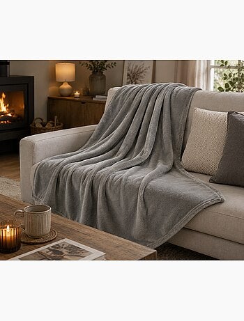 Plaid doux et moelleux confort