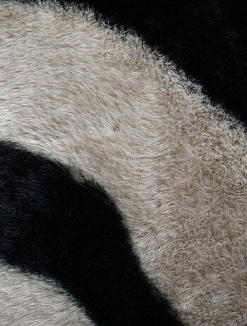 Plaid doux imprimé zébré