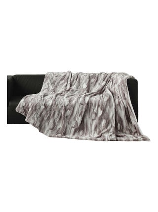 Plaid doux sherpa 125 x 150 cm Caribou