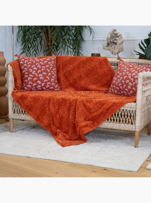Plaid doux texturé - Kiabi