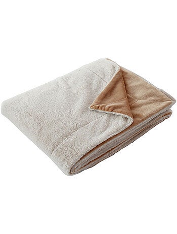 Plaid effet fourrure flanelle 125x150cm