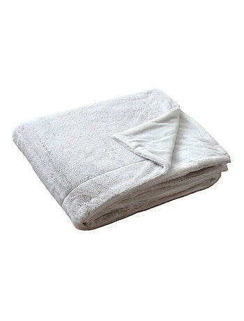 Plaid effet fourrure flanelle 125x150cm