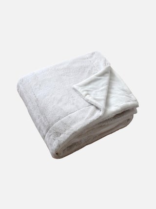 Plaid effet fourrure flanelle 125x150cm