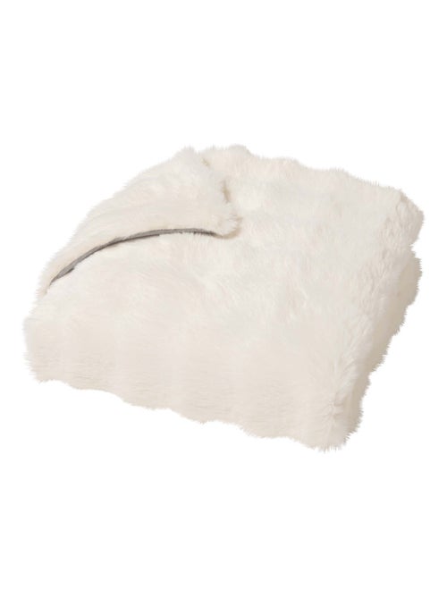 Plaid effet peluche et polaire - Kiabi