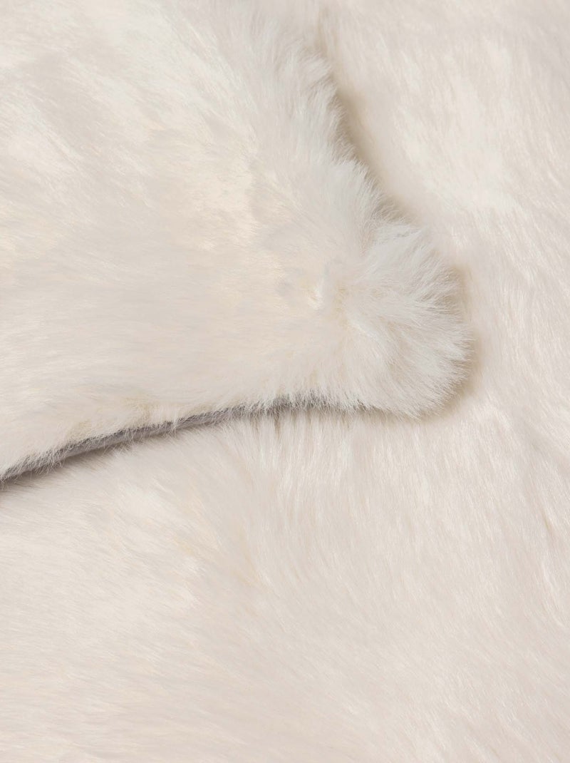 Plaid effet peluche et polaire Beige - Kiabi