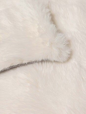 Plaid effet peluche et polaire