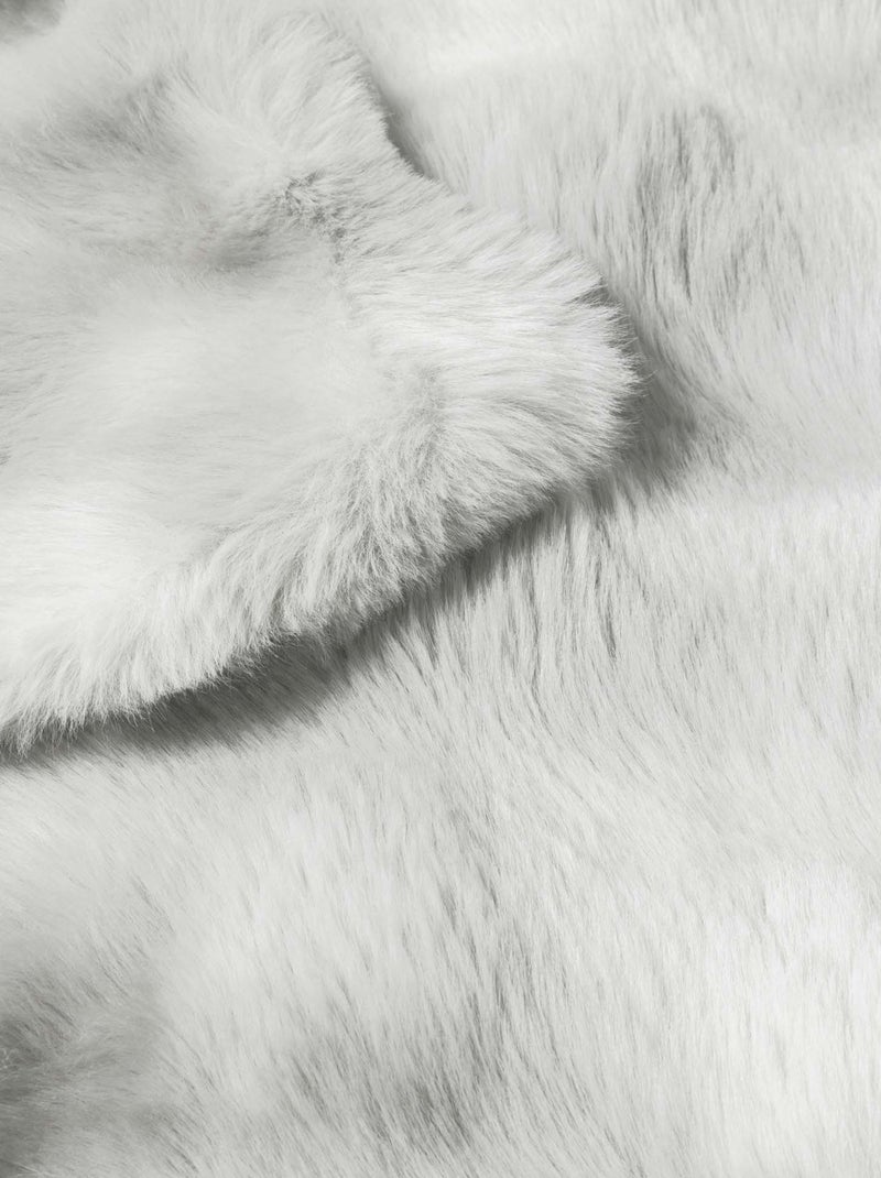 Plaid effet peluche et polaire Gris - Kiabi