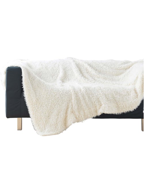 Plaid effet peluche et polaire Nuage - Kiabi