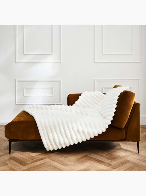 Plaid effet peluche polaire  Serenity - Kiabi