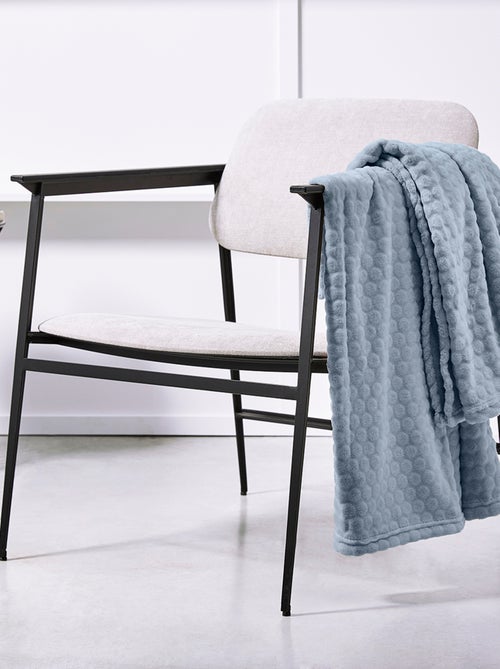 Plaid embossé uni ESSENTIAL - Kiabi