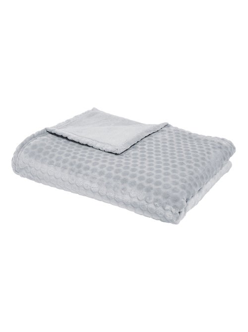Plaid embossé uni ESSENTIAL - Kiabi