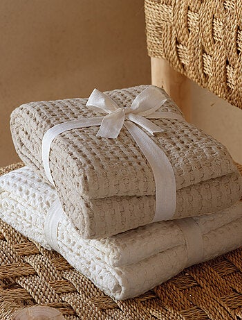 Plaid en coton gaufré