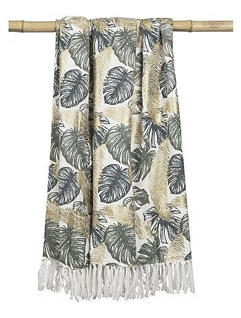 Plaid en coton JUMANJI dessus chambray 'Deko&co'