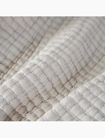 Plaid en coton lavé matelassé boutis
