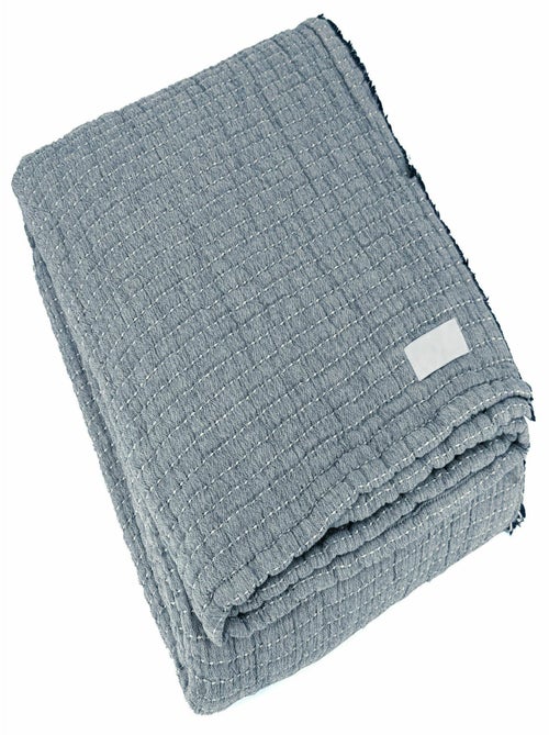 Plaid en coton lavé SEVILLE - Kiabi