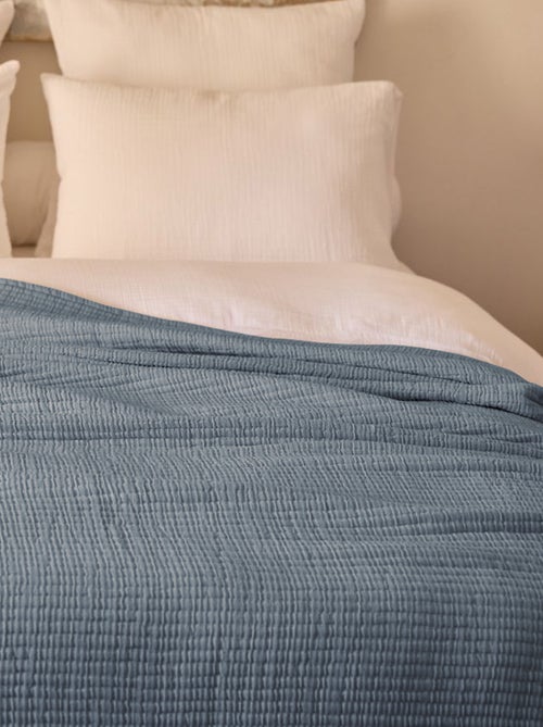 Plaid en coton lavé SEVILLE - Kiabi