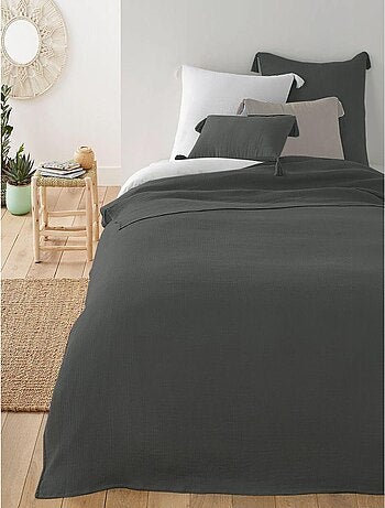 Plaid en double gaze de coton 'Deko&co'