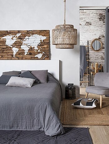 Plaid en double gaze de coton 'Deko&co'