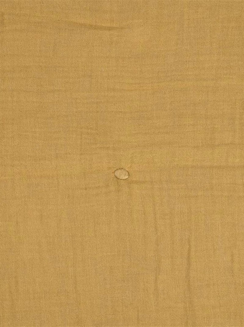 Plaid en double gaze de coton Jaune moutarde - Kiabi