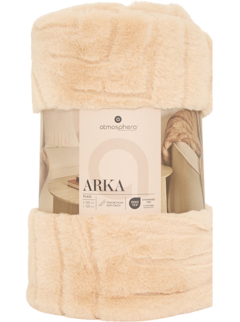 Plaid en fausse fourrure ARKA Lin - Kiabi