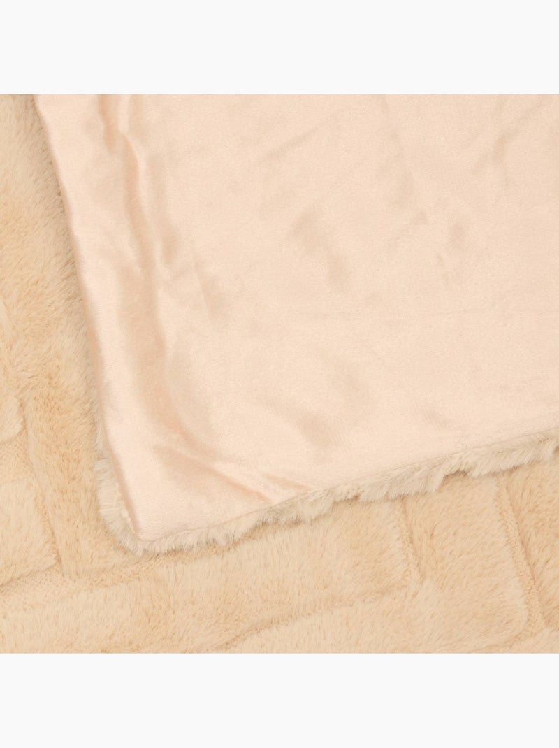 Plaid en fausse fourrure arka Lin - Kiabi