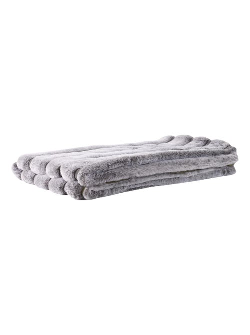 Plaid en fausse fourrure collection SAMUEL - Kiabi
