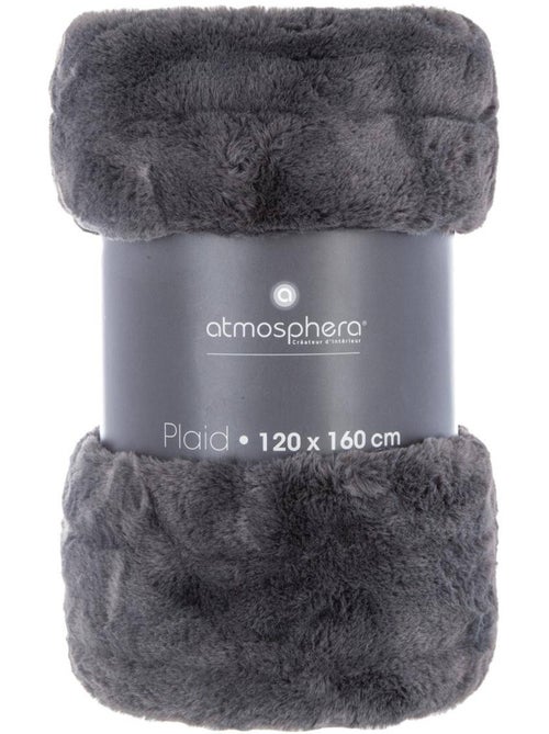 Plaid en fausse fourrure manoir - Kiabi