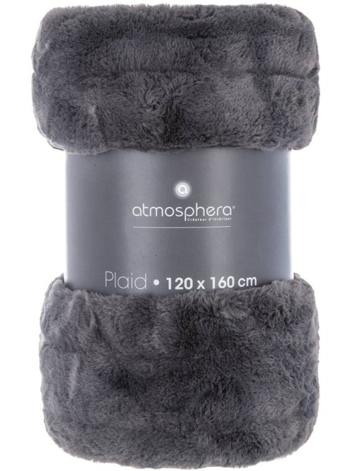 Plaid en fausse fourrure manoir - Kiabi