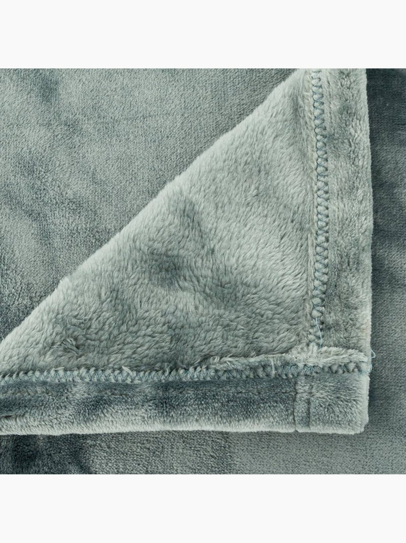 Plaid en flanelle CUDDLY Bleu clair - Kiabi