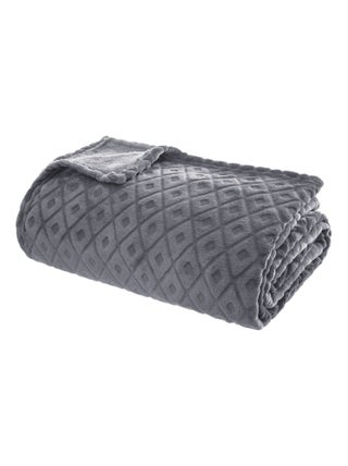 Plaid en Flanelle détails losanges en 3D