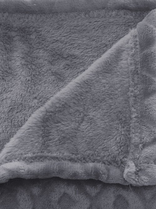 Plaid en Flanelle détails losanges en 3D - Kiabi