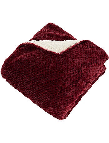 Plaid en flanelle effet sherpa LYNO