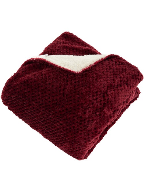 Plaid en flanelle effet sherpa LYNO - Kiabi Plaid en flanelle effet sherpa LYNO - Kiabi