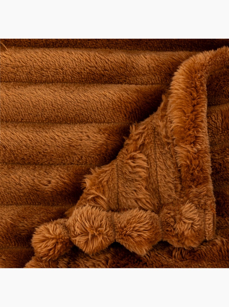 Plaid en flanelle extra-doux MATTIAS Vert - Kiabi