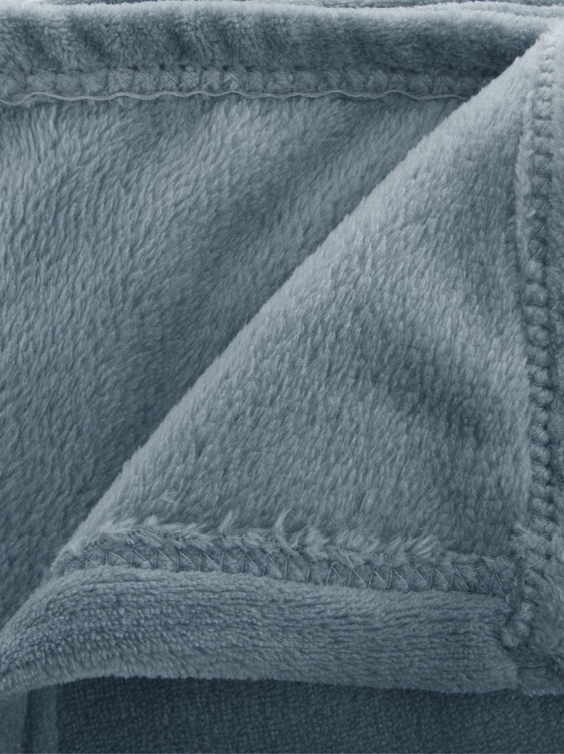 Plaid en flanelle extra doux OLLIS Bleu - Kiabi