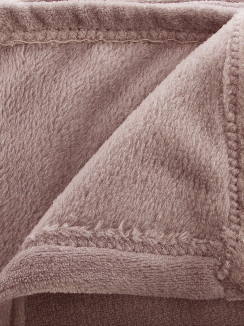 Plaid en flanelle extra doux OLLIS Rose - Kiabi